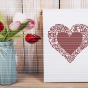 Herz Rahmen Plotterdatei SVG DXF